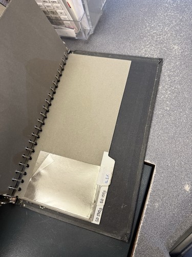 Black post office stamp - black, album