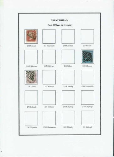 Ireland postmarks album - postmarks,