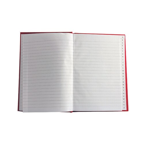 Index book hard - a5, a-z