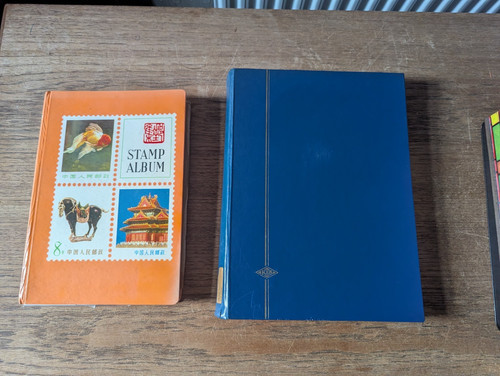 Vtg stamp albums 2 with - vtg.,
