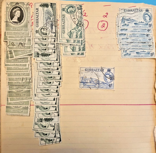 Old stock book - book, page