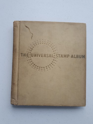 Stamp album containing - stamp,
