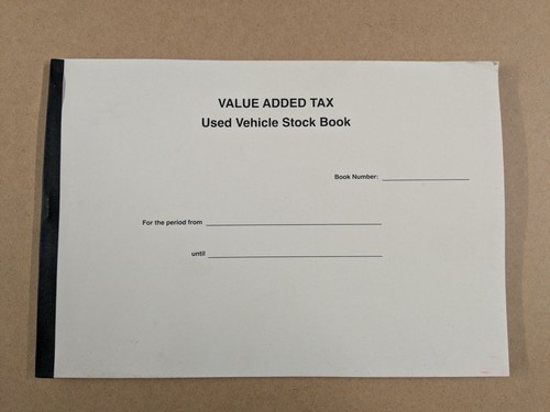 Used vehicle stock book - used,