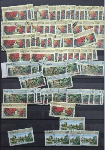 Australia stamp stock book - stock,