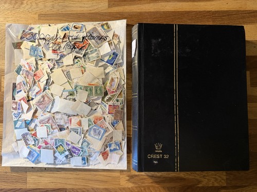 3000 world stamps off paper - off, &